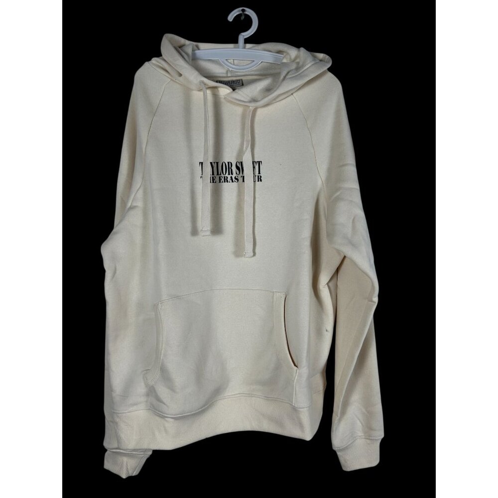 Taylor Swift The Eras Tour Beige Hoodie Unisex Large Pullover Oversized New